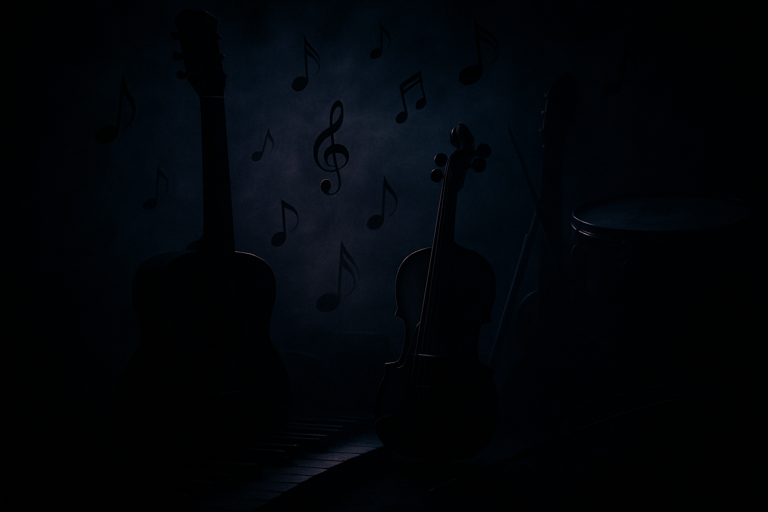 IMAGE SOMBRE QUI FAIT PENSER A LA MUSIQUE POUR UN SITE D'unstrument